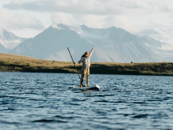 Paddle à la montagne