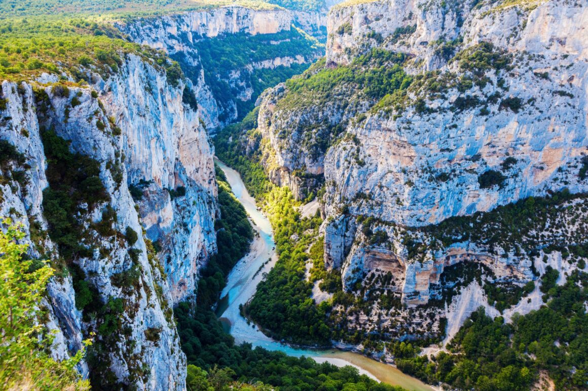 Gorges du Verdon vue du ciel